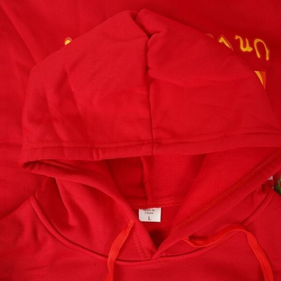 Red Bad Bunny Un Verano Sin Ti Hoodie‎ Size Large - Picture 5 of 7